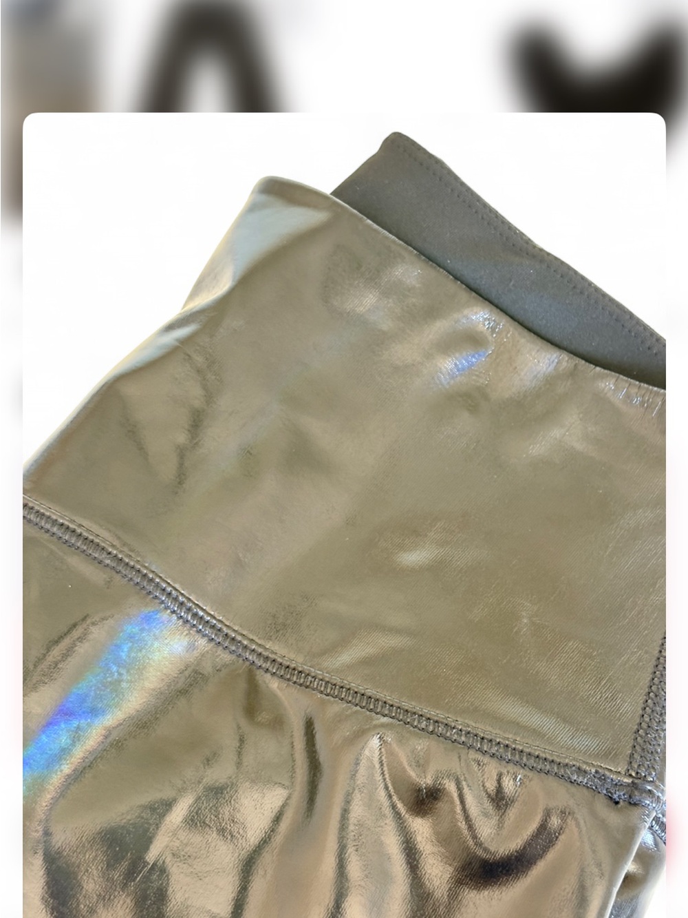 Good American Black Faux Leather Leggings - High Shine - Picture 4 of 7